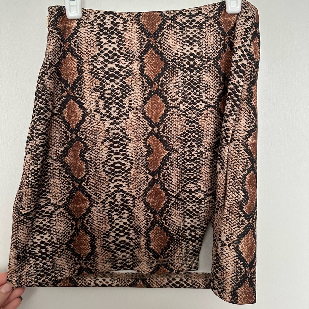 Snakeskin skirt